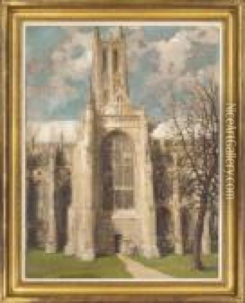Canterbury Cathedral Oil Painting - Alexander Jamieson