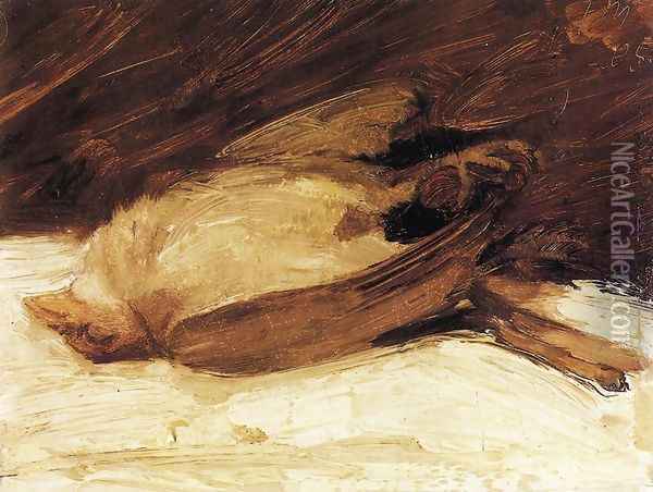 The Dead Sparrow Oil Painting - Franz Marc