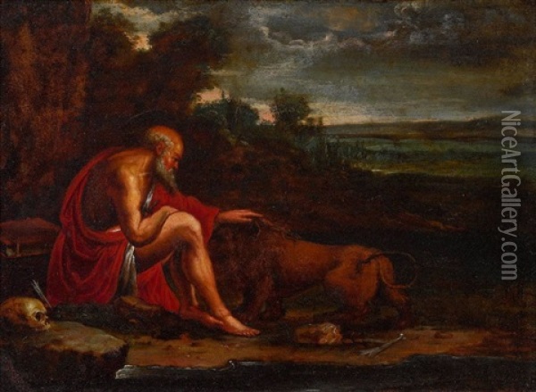 Hl. Hieronymus In Der Wuste Oil Painting - Jan Pynas