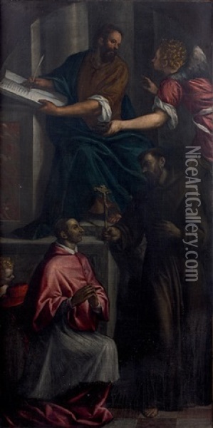 Apparition De Saint Marc Ecrivant L