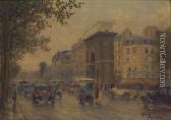 Les Grands Boulevards Oil Painting - Henri Malfroy
