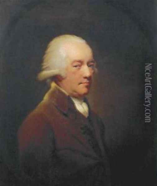 Portrait of Samuel Ward Oil Painting - Joseph Wright