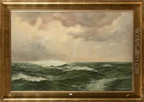 La Mer Oil Painting - Ricardo Verdugo Landi