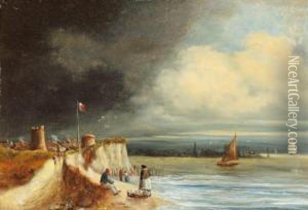 Marine Oil Painting - Jean Antoine Theodore Baron Gudin