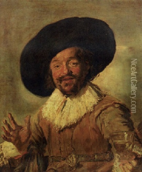 The Merry Drinker Oil Painting - Frans Hals