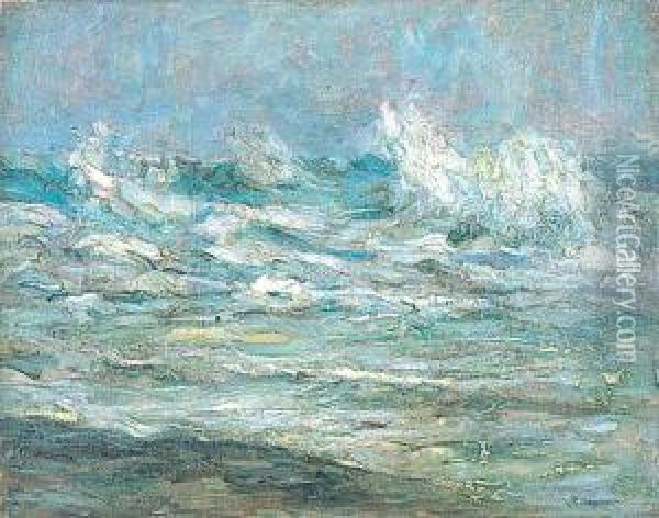 Wzburzone Morze Oil Painting - Karl Hagemeister