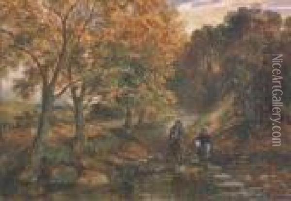The Ford Oil Painting - Samuel Bough