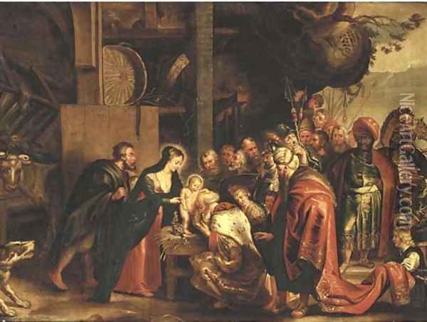 The Adoration of the Magi Oil Painting - Sir Peter Paul Rubens