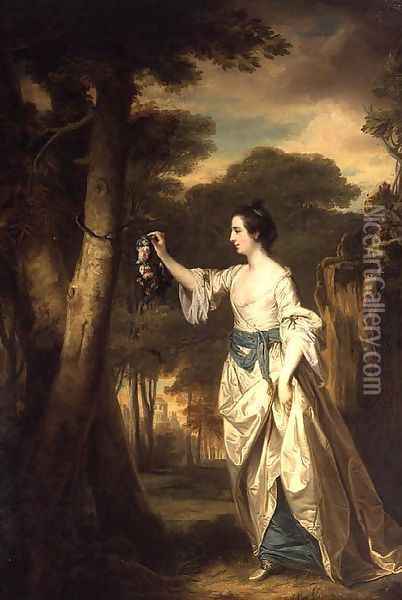 Mary Colby as Emma Oil Painting - Francis Cotes