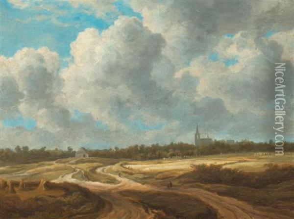 Dutch Landscape Oil Painting - Salomon van Ruysdael