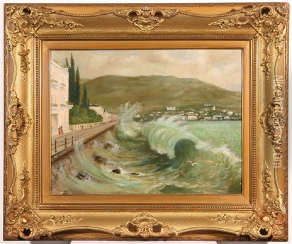 Yalta Oil Painting - Vasily Vasilievich Evreinov