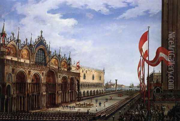 The Return of the Horses of San Marco 1815 Oil Painting - Vincenzo Chilone