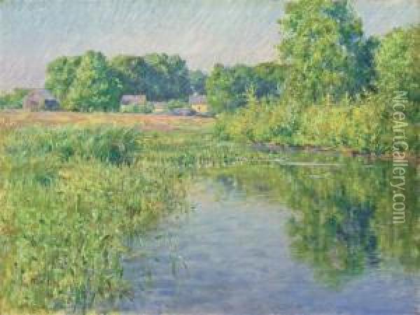 Summer Reflections Oil Painting - Louis Ritter