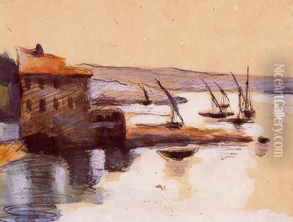 Seascape Oil Painting - Paul Cezanne