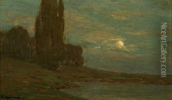 Moonlight Landscape Oil Painting - Granville S. Redmond