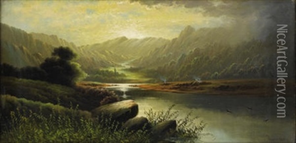 Landscape Oil Painting - Charles Leslie
