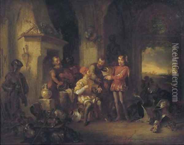The armory Oil Painting - German School