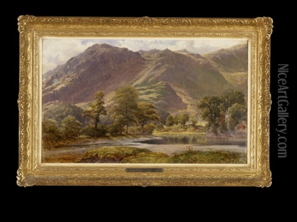 In Borrowdale, Cumberlard Oil Painting - William Harold Cubley