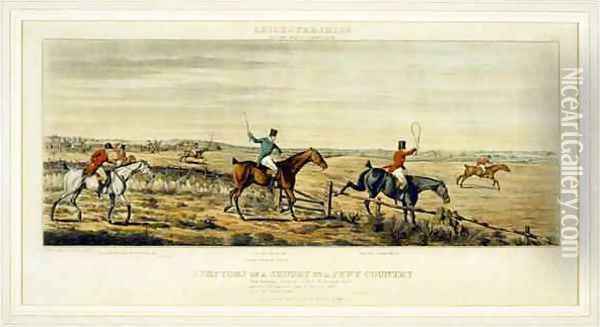 Symptoms of a Scurry, The Leicestershires, engraved by Henry Alken 1785-1851 1825 Oil Painting - Paul, John Dean