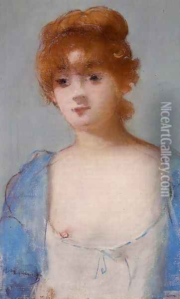 Young Woman in a Negligee Oil Painting - Edouard Manet
