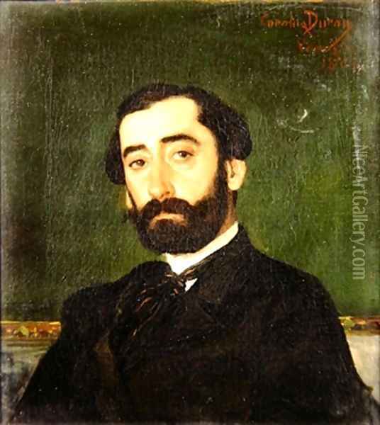 Portrait of a bearded gentleman Oil Painting - Charles Emile Auguste Carolus-Duran