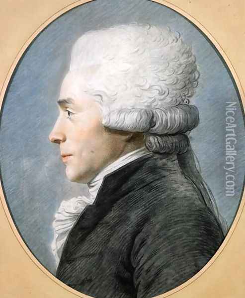 Maximilien de Robespierre (2) Oil Painting - Joseph Boze