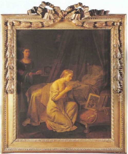 La Priere Du Soir Oil Painting - Marguerite Gerard