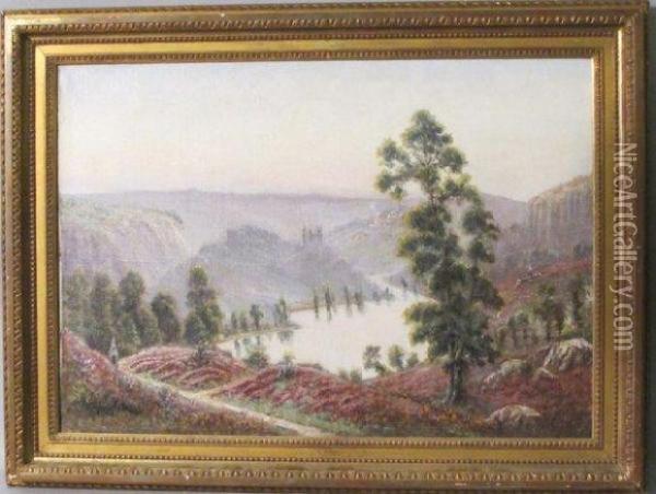 Vallee De La Creuse Etfougeres Oil Painting - Gaston Anglade