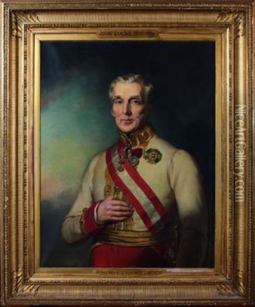 Portrait D'arthur Wellesley, 1er Duc De Wellington Oil Painting - John Lindsay Lucas