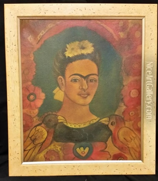 Untitled Oil Painting - Frida Kahlo