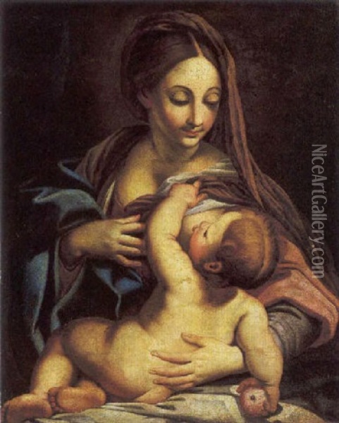 Madonna Con Bambino Oil Painting - Carlo Maratta