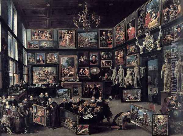 The Gallery of Cornelis van der Geest 1628 Oil Painting - Willem van Haecht