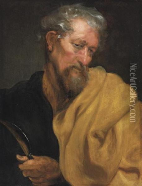 Saint Bartholomew Oil Painting - Sir Anthony Van Dyck