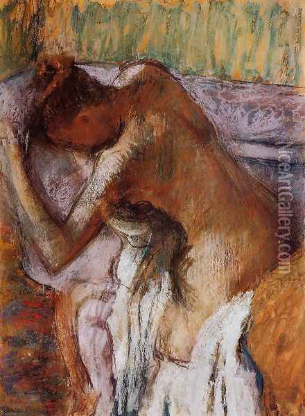 After the Bath XII Oil Painting - Edgar Degas