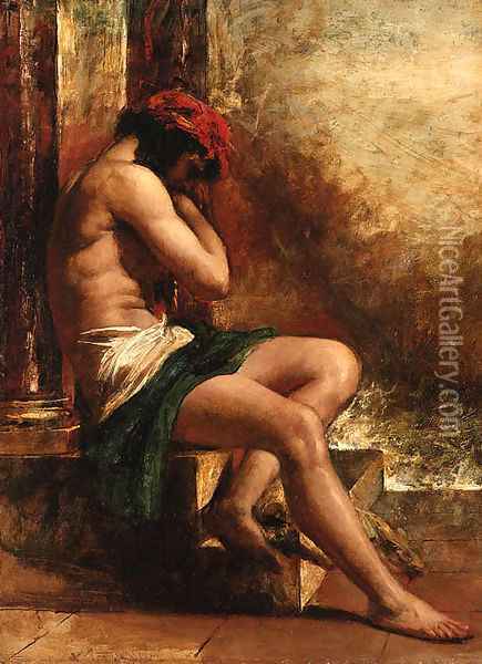 The slave Oil Painting - William Etty