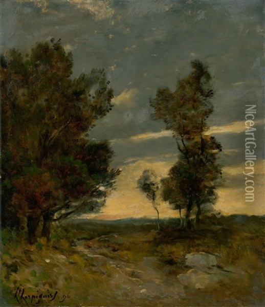 Twilight Oil Painting - Henri Joseph Harpignies