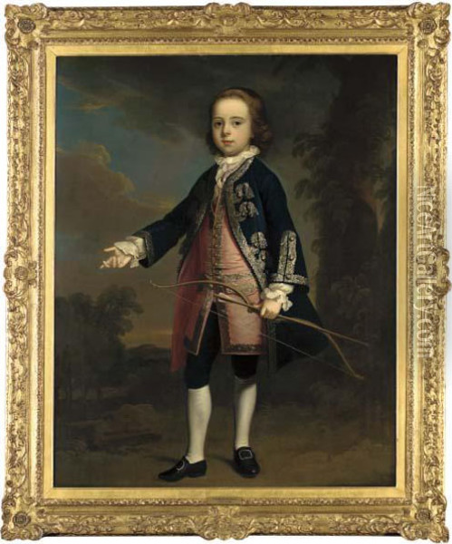 Portrait Of Henry Hervey Aston Oil Painting - Thomas Hudson
