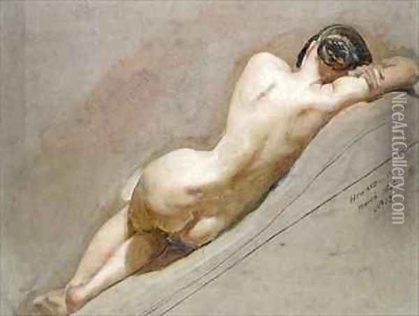 Life study of the female figure Oil Painting - William Edward Frost