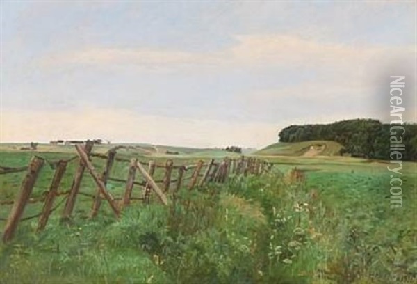 Landscape Oil Painting - Hans Christian Knudsen