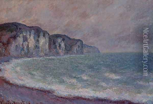 Cliff At Pourville2 Oil Painting - Claude Oscar Monet