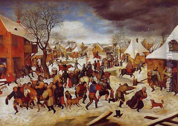 The Massacre of the Innocents Oil Painting - Pieter the Elder Bruegel