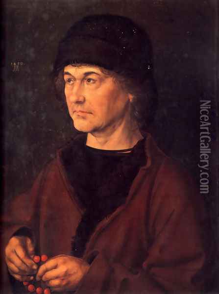 Portrait Of Albrecht Durer The Elder Oil Painting - Albrecht Durer