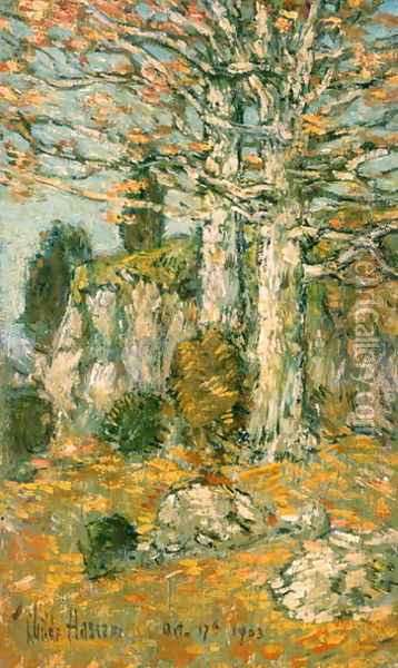 Tree Landscape, 1903 Oil Painting - Childe Hassam