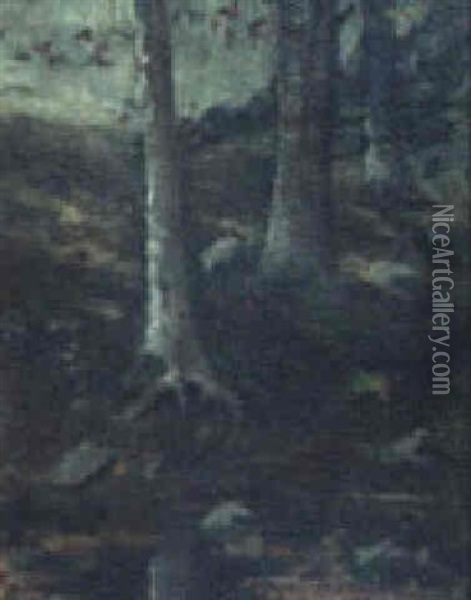A Deserted Pasture, 1893 Oil Painting - Walter Franklin Lansil