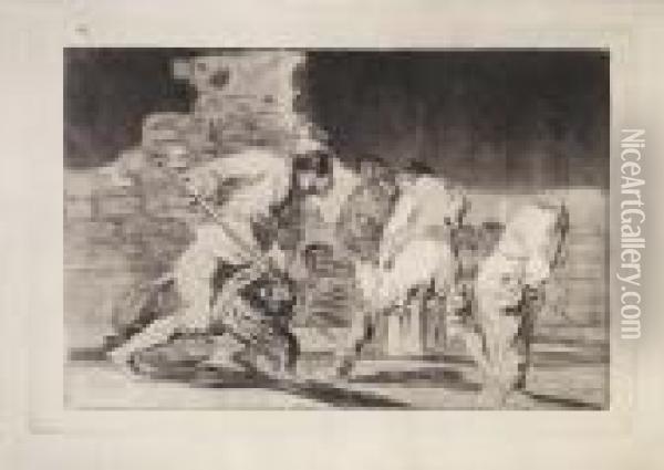 Hizonos Dios Y Maravillamos Nos -
 Disparate Furioso - It Is Amazing - And We Were Made By God - Grausame 
Torheit Oil Painting - Francisco De Goya y Lucientes