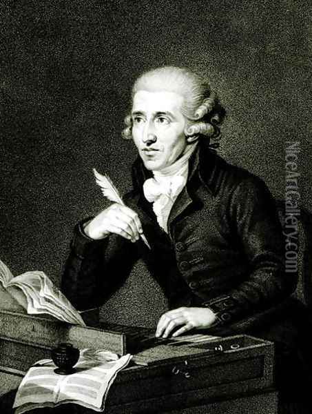 Joseph Haydn 1732-1809 Oil Painting - Ludwig Guttenbrunn