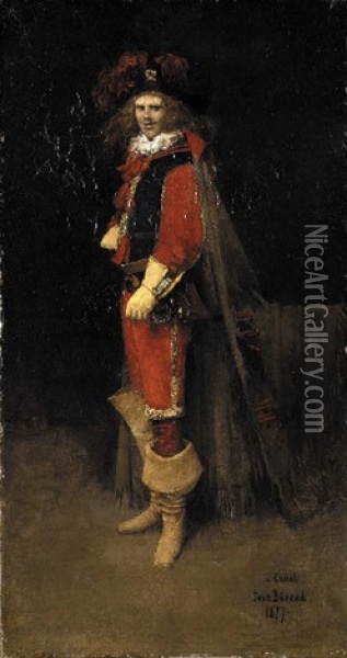 Coquelin The Younger As Sylvestre In Les Fourberies De Scapin By Moliere Oil Painting - Jean Beraud