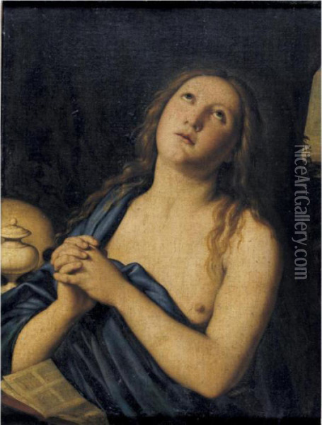 Penitent Magdalene Oil Painting - Giovanni Battista Salvi