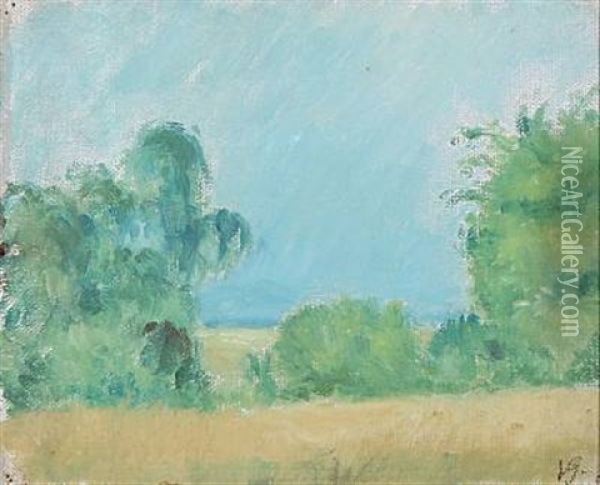Landscape, Nordsjaelland Oil Painting - Harald Giersing