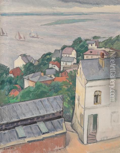 Harbour Scene Oil Painting - Jean Paul Kayser